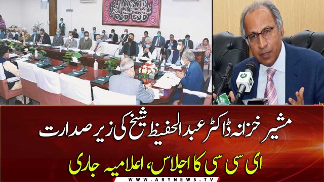 Finance Advisor Dr. Abdul Hafeez Sheikh chairs ECC meeting, notification issued