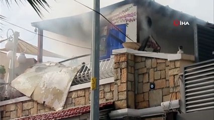 Yardım etmeye gitti, dükkanının yandığını görünce şok yaşadı