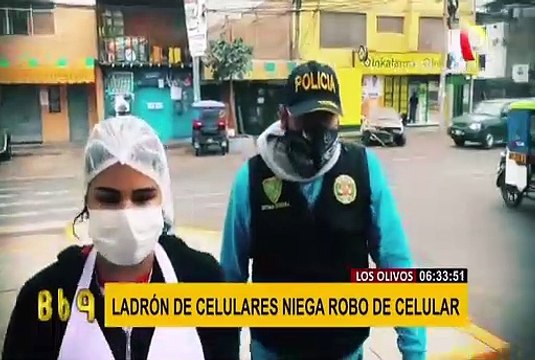 Los Olivos: delincuente niega robo de celular tras ser seguido por la policía
