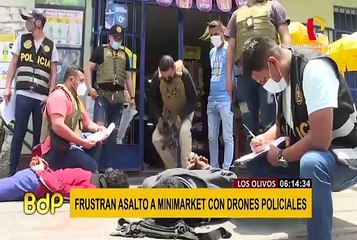 Los Olivos: PNP frustró asalto a minimarket con ayuda de drones