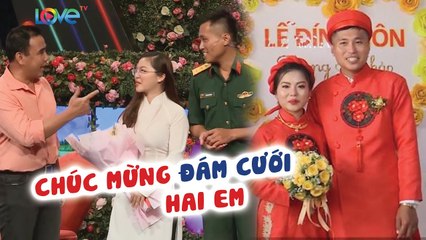 Cặp đôi BẤM NÚT BẠN MUỐN HẸN HÒ, kết hôn 2 THÁNG SAU ĐÓ làm Quyền Linh - Hồng Vân VUI SƯỚNG IBMHH