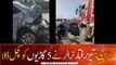 Truck crushed five cars on Karachi’s Baloch Colony Flyover