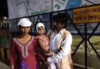 राह चलते राहगीरों डंपर ने मारी टक्कर, मां-बेटी हुई घायल