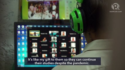 A senior teacher struggles with online classes