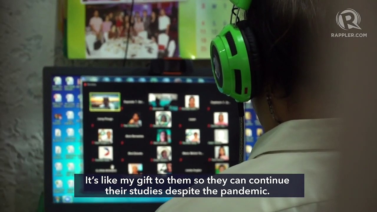 A senior teacher struggles with online classes