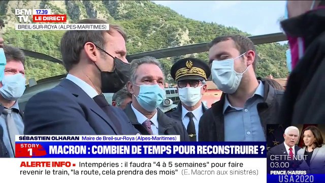 Macron à Breil-sur-Roya: On s'est vraiment sentis abandonnés