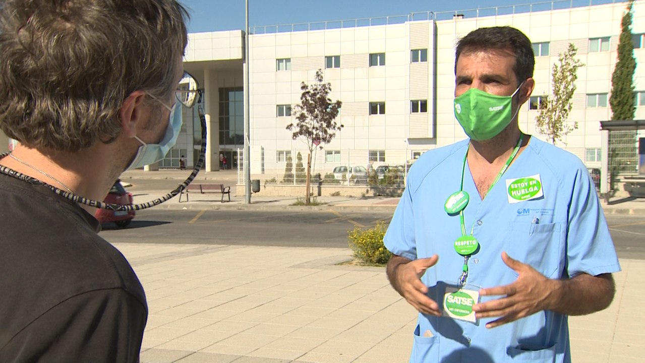 Jesús García, portavoz del sindicato de enfermeros de Madrid (SATSE)