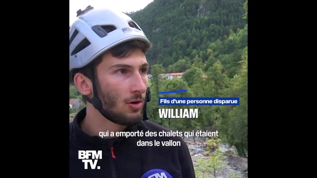 Intempéries dans le Sud-Est: William recherche sa mère disparue
