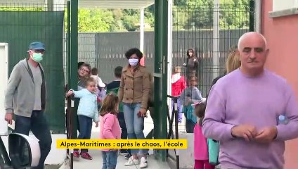 L'école de Roquebillière premier établissement scolaire à rouvrir ses portes après le passage de la tempête Alex