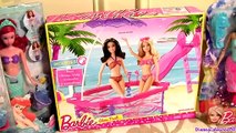 Piscina Barbie Glam Pool Princesas Disney Ariel Boneca Sereia Barbie Color Magic Doll Color Changers