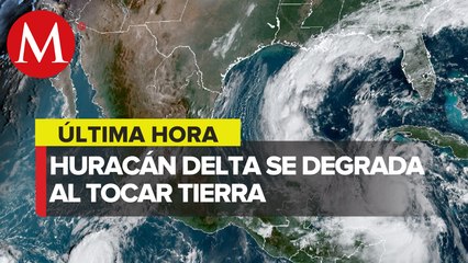 Huracán 'Delta', toca tierra y se degrada a categoría 2