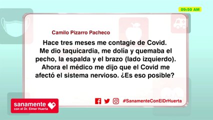 ¿El Covid-19 afecta el sistema nervioso? | Sanamente con el Doctor Elmer Huerta (HOY)
