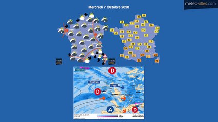 Nouvelle baisse des températures en fin de semaine ! Bulletin du Mercredi 7 octobre 2020