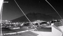 Captan el momento en que un meteorito cae en México