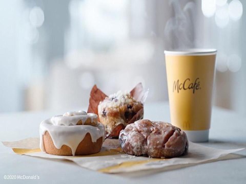 McDonald's Is Adding Cinnamon Rolls, Apple Fritters, and Blueberry Muffins to Its McCafé