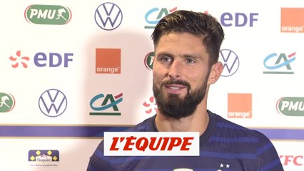 Giroud : «Très heureux d'avoir dépassé Monsieur Michel Platini» - Foot - Bleus