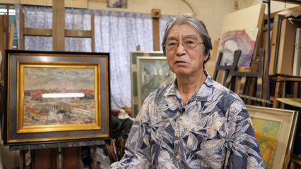 بابلو كينجي فنان ياباني شهير يعمل ماسحا للأحذية صباحا ورساما ليلا