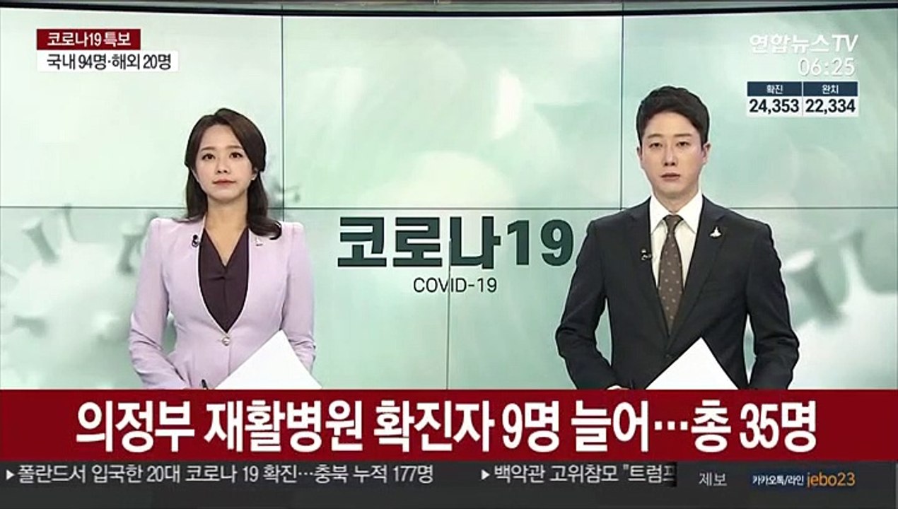 의정부 재활병원 확진자 9명 늘어…총 35명