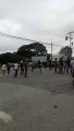 Manifestaciones: Queman toldo de la Fuerza Pública pt. 3
