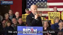 Joe Biden did say he would phase out fossil fuels