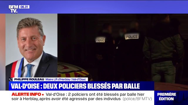 Policiers blessés par balles dans le Val-d'Oise: selon le maire d'Herblay Philippe Rouleau, les coups ont été terribles