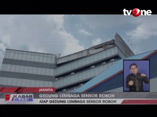 Atap Gedung LSF Nyaris Roboh