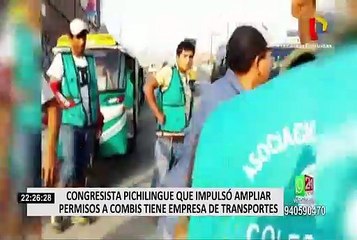 Congresista que impulsó permisos a combis tiene empresa de transporte y 17 papeletas