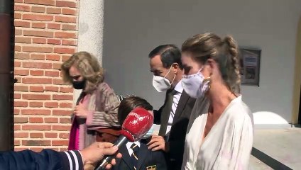 La familia Bono, en la Primera Comunión del hijo de Amelia Bono