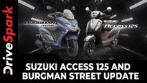 Suzuki Access 125 & Burgman Street Update | New Bluetooth-Enabled Digital Console | All Details