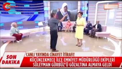 Canlı yayında gözaltı... Aslında kaynanamı öldürecektim, kısmet kayınpederimeymiş