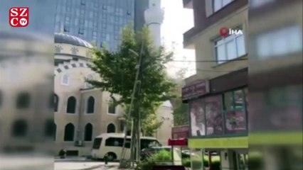 İstanbul’da korku dolu anlar kamerada