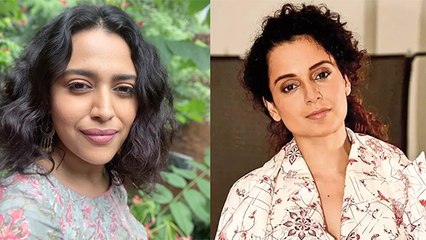 Video herunterladen: Swara Bhasker Slyly Nudges Kangana Ranaut On Her Returning The National Award