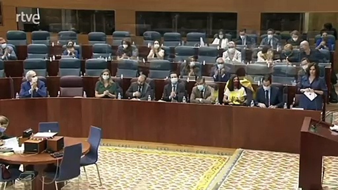 Isabel Díaz Ayuso: "No es el día más indicado para que Podemos hable de corrupción y de tramas"