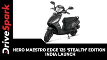 Hero Maestro Edge 125 ‘Stealth’ Edition | India Launch | Prices, Specs, Updates & All Other Details