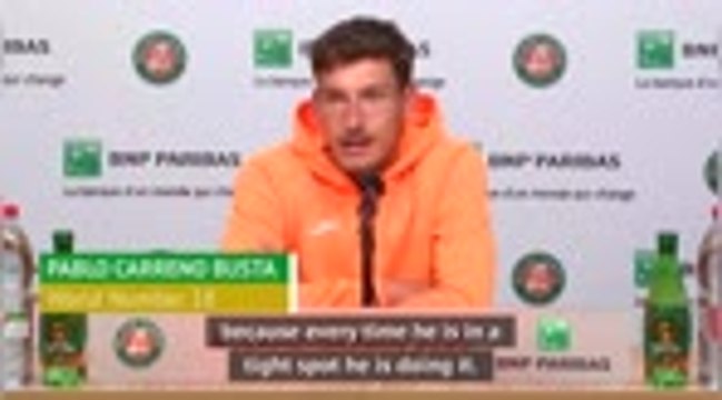 Carreno Busta accuses Djokovic of feigning injury