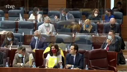 Mónica García (Más Madrid) a Aguado: "No se conforme con ser el Pequeño Nicolás de un gobierno que está en descomposición"