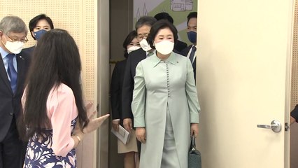 김정숙 여사 "한국어로 통하는 세계인 마음의 거리는 0미터" / YTN