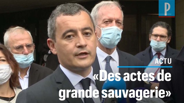Les deux policiers attaqués à Herblay ont été «massacrés», selon Darmanin