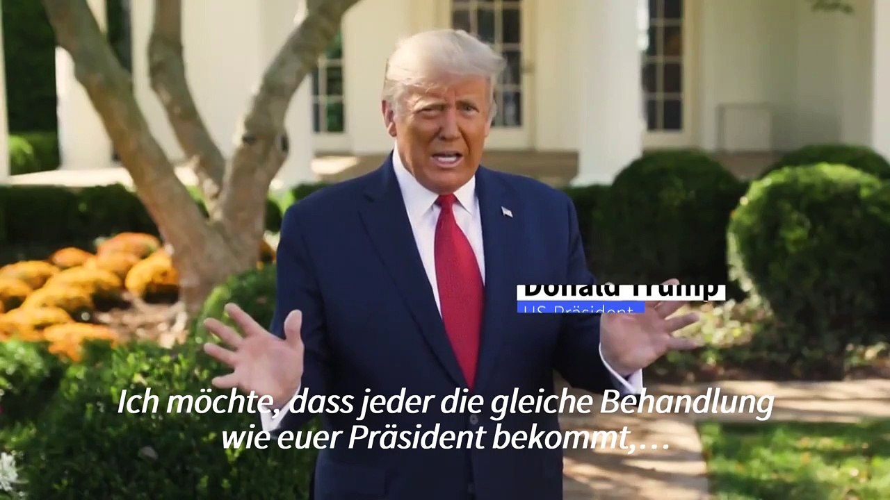 Trump preist noch nicht zugelassenes antikörper-medikament