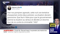 Policiers agressés dans le Val-d'Oise: Marine Le Pen réagit sur Twitter