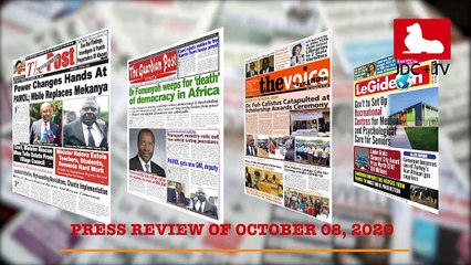 CAMEROONIAN PRESS REVIEW OF OCTOBER 8, 2020