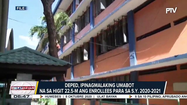 METRO EXPRESS: DepEd, ipinagmalaking umabot na sa higit 22.5-M ang enrollees para sa SY 2020-2021; Mayor Belmonte, umapela sa mga residente ng QC na 'wag abusuhin ang free WiFi; DOST: Clinical trials ng lagundi vs. COVID-19, nagsimula na; Mayor Isko