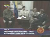 Canciller francés recibido por el Presidente Chávez