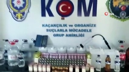 Alanya’da 70’lik dede evde sahte içki üretimi yaparken yakalandı
