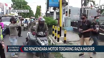 Tidak Memakai Masker, 162 Pengendara Motor Diberhentikan dan Didenda