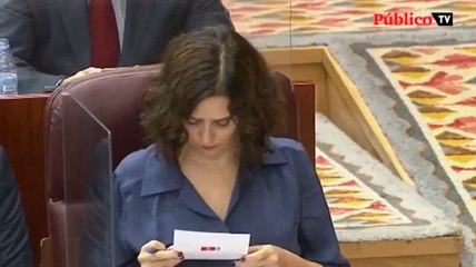 Isabel Díaz Ayuso defiende el pelotazo del ladrillo sacando a relucir el 'caso Dina'