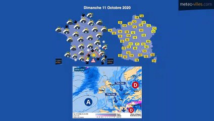 Retour d'une fraîcheur marquée à partir de ce week-end - bulletin du jeudi 8 octobre 2020
