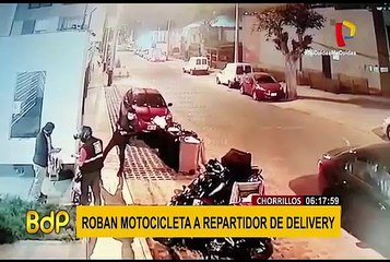 Repartidor de delivery es asaltado luego de dejar un pedido en Chorrillos