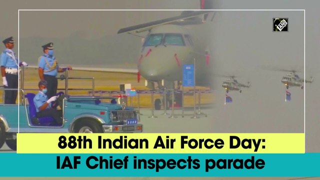 88th Indian Air Force Day: IAF Chief inspects parade