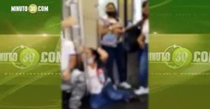 Pelea entre mujeres el Metro de Medellín